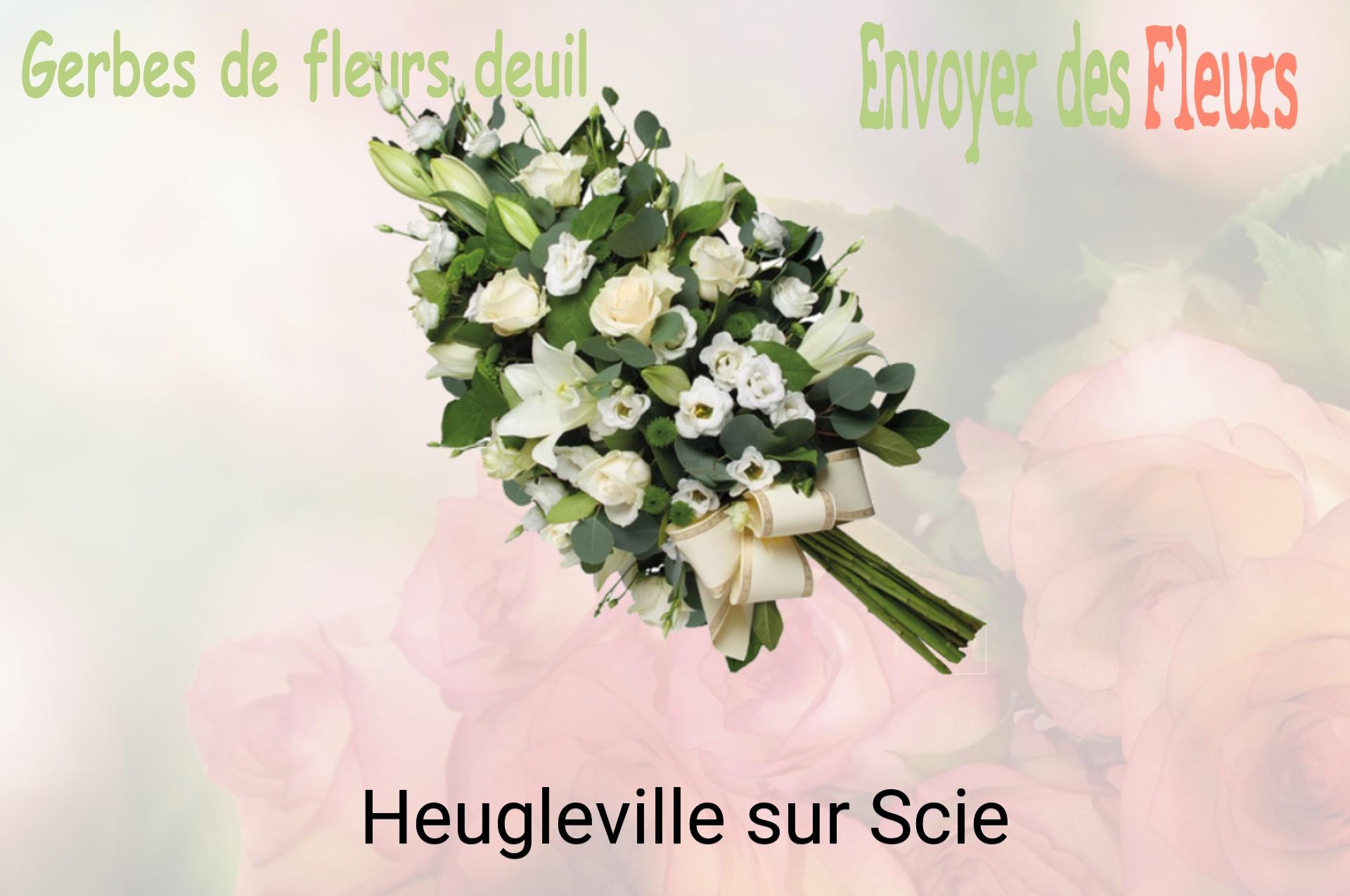 Gerbe de fleurs de deuil livrée à Heugleville-sur-Scie